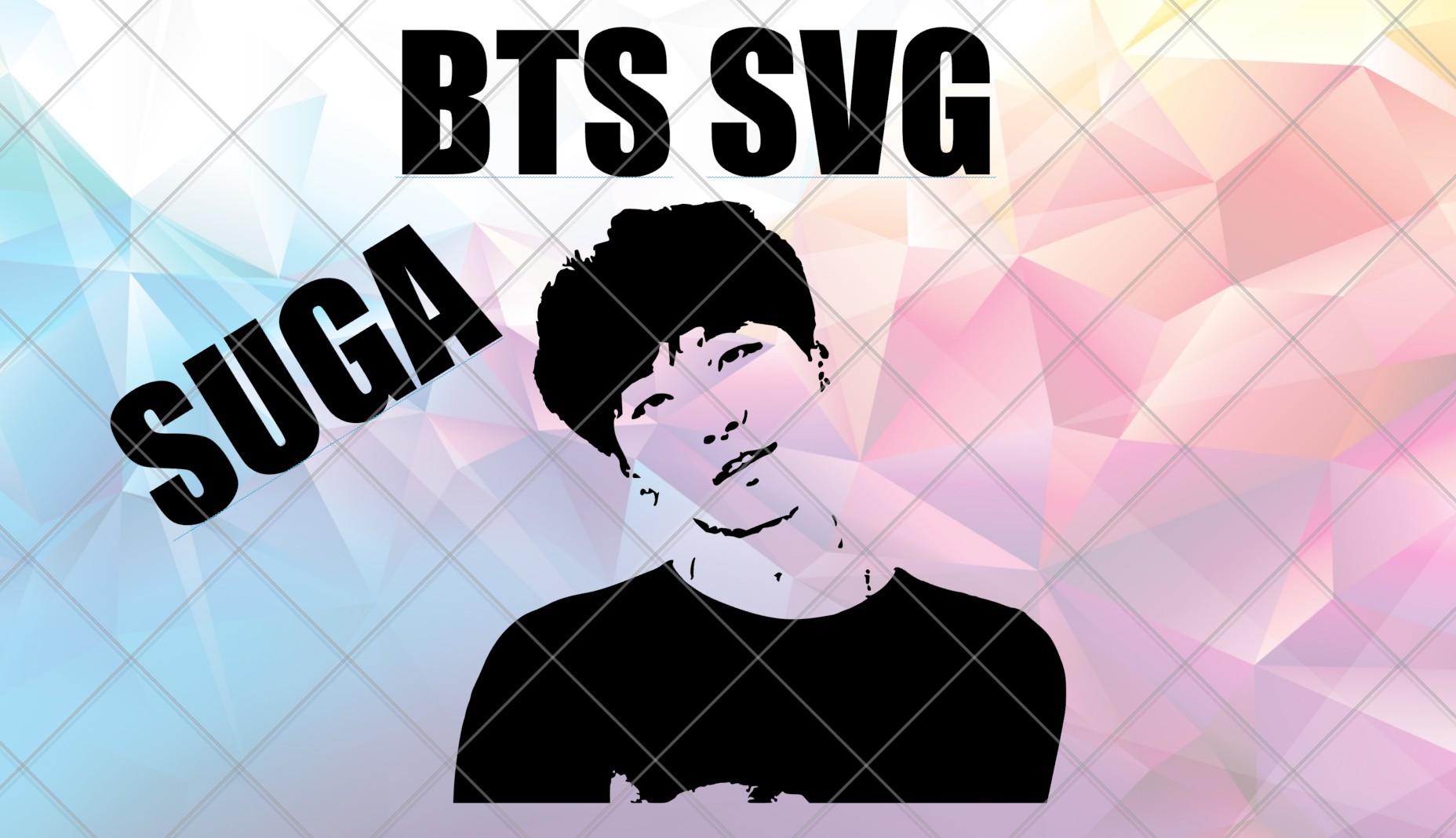 Suga Bts Svg File For Cricut Cameo Eleven Twenty Six